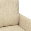 vidaXL Sofas mit Kissen 55cm Creme Sperrholz