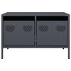 vidaXL TV-Schrank Anthrazit 68x50x43,5 cm Kaltgewalzter Stahl