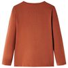 Kinder-Langarmshirt Cognac 128