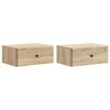 vidaXL Wandmontierter Nachttisch 2 pcs Sonoma-Eiche 49 x 34,5 x 20 cm