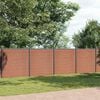 vidaXL Zaunelement Braun 1564x186 cm WPC