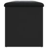 vidaXL Sitzbank mit Stauraum Schwarz 82x42x45 cm Holzwerkstoff