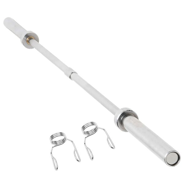 vidaXL Olympische Langhantel 220 cm Stahl