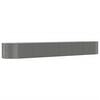 vidaXL Hochbeet Grau 554x100x68 cm Pulverbeschichteter Stahl