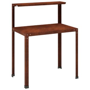 vidaXL Pflanztisch 100 x 50 x 104 cm Wetterfester Stahl Rostoptik