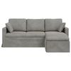 vidaXL Sofa Hellgrau Gesamtabmessungen: 198 x 134 x 80 cm (B x T x H)