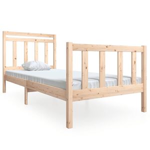 vidaXL Massivholzbett 100x200 cm