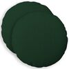 vidaXL Kissenbezug 2 stk. HEERLEN Dunkelgr&uuml;n Durchmesser 30 cm Stoff