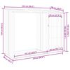 vidaXL Garten Brennholzlager Anthrazit 245x98x159 cm Verzinkter Stahl