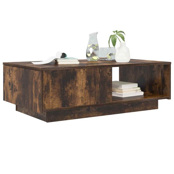 vidaXL Couchtisch Ger&auml;ucherte Eiche 95 x 55 x 31 cm Holzwerkstoff