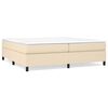 vidaXL Boxspringbettgestell Creme 200x200 cm Stoff