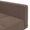 vidaXL Schlafsofa 2-Sitzer mit 2 Kissen Taupe Stoff