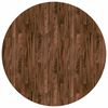 vidaXL Tischplatte &Oslash; 60 x 4 cm Rund Massivholz Eiche Dunkelbraun