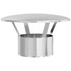 vidaXL Regenabdeckung Schornstein Silber 35 x 35 x 20 cm Edelstahl