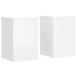 vidaXL Pflanzenst&auml;nder 2 Stk. Wei&szlig; 25x25x35 cm Holzwerkstoff