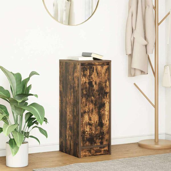 vidaXL Sideboard Räuchereiche 29,5x34x76 cm Holzwerkstoff