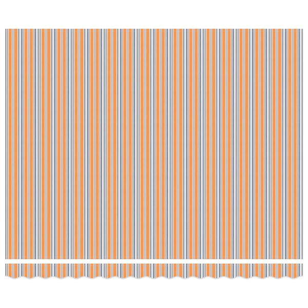 vidaXL Einziehbare Markise Blau und Orange 400 x 300 cm