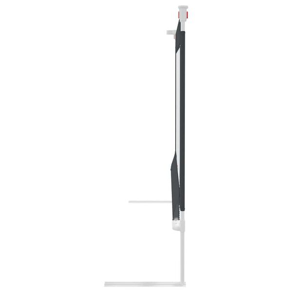 vidaXL Kleinkind-Bettschutzgitter Dunkelgrau 200x25 cm Stoff