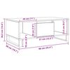 vidaXL Plattenschrank Artisan-Eiche 84,5x38x48 cm Holzwerkstoff