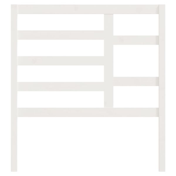 vidaXL Kopfteil Wei&szlig; 81x4x104 cm Massivholz Kiefer