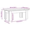 vidaXL Couchtisch Altholz-Optik 100x60x42 cm Holzwerkstoff