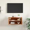 vidaXL Wandschrank Wachsbraun 60 x 30 x 30 cm Massives Kiefernholz