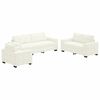 vidaXL Sofa Set 3 pcs Creme 221 x 80 x 80 cm Samt