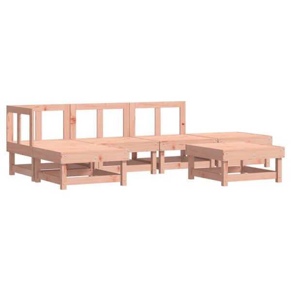vidaXL 6-tlg. Garten-Lounge-Set Massivholz Douglasie