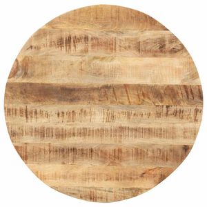 vidaXL Tischplatte Massivholz Mango Rund 15-16 mm 40 cm