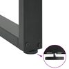 vidaXL Konsolentischbeine U-Form 2 Stk. Anthrazit 38x(72-73) cm Stahl