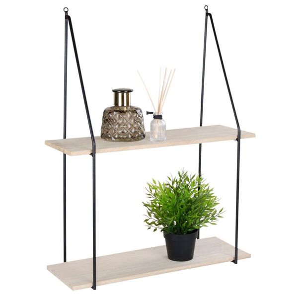 House Nordic Regal Julie Natur und Schwarz