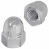 vidaXL Eichelmuttern 2 pcs Silber 12,8 x 12,8 x 6,5 cm Stahl