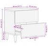 vidaXL Nachttisch Honigbraun 40 x 33 x 46 cm Massivholz Mango