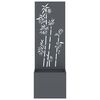 vidaXL Garten Sichtschutz-Leinwand Floral Anthrazit 50 x 32 x 150 cm