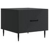 vidaXL Couchtisch mit Schubladen Schwarz 49 x 50 x 40 cm Holzwerkstoff