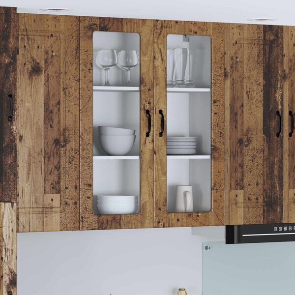 vidaXL K&uuml;chenwandschrank Lucca Altholz 80 x 31 x 100 cm Holzwerkstoff