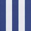 vidaXL Niedriglehner-Auflagen 4 Stk. Blau Wei&szlig; Gestreift Oxford-Gewebe