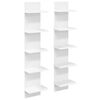 vidaXL Wandregal 2 pcs Wei&szlig; 22 x 15 x 100 cm Holzwerkstoff
