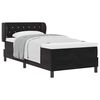 vidaXL Boxspringbett mit Matratze Schwarz 90 x 190 cm Samt