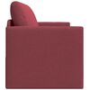 vidaXL Schlafsofa 110cm Weinrot Stoff