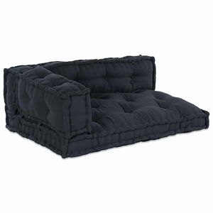 vidaXL Pallet Sofa Kissen 3 stk. Stoff Anthrazit 120 x 80 x 38 cm