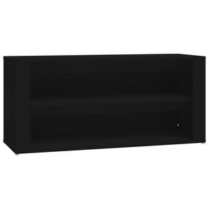 vidaXL Schuhregal Schwarz 100x35x45 cm Holzwerkstoff