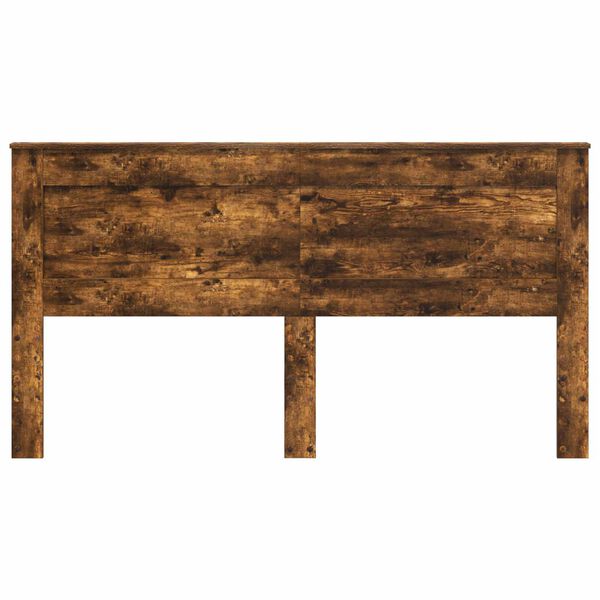 vidaXL Kopfteil mit Kopfteil Ger&auml;ucherte Eiche 200 cm Holzwerkstoff