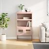 vidaXL Highboard Rosa 68x39x123 cm Stahl