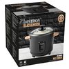 Bestron Reiskocher mit Bambusgriffen ARC100BW 1 L 400 W Schwarz