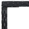 vidaXL Garten-Bartisch Schwarz 70x70x110 cm Poly Rattan und Glas