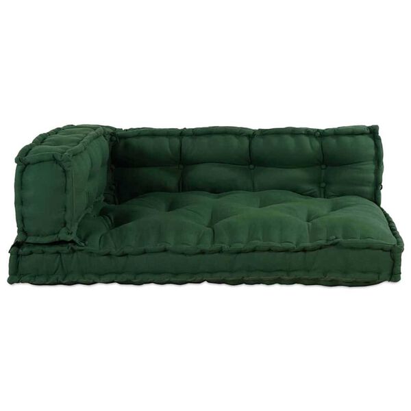 vidaXL Pallet Sofa Kissen Gr&uuml;n Stoff