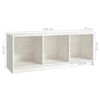 vidaXL TV-Schrank Wei&szlig; 104x33x41 cm Massivholz Kiefer