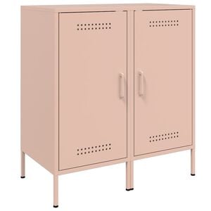 vidaXL Sideboards 2 Stk. Rosa 36x39x79 cm Stahl