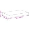vidaXL Schweberegale 2 Stk. Betongrau 40x23x3,8 cm MDF